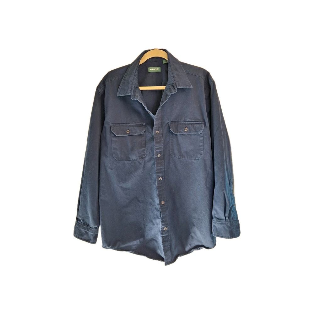 Orvis Size L Thicc Long Sleeve Button Up Shirt
